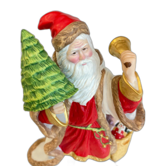 Vintage 1991 Lenox Porcelain International Santa Collection Kris Kringle EUC 9" - Picture 8 of 13